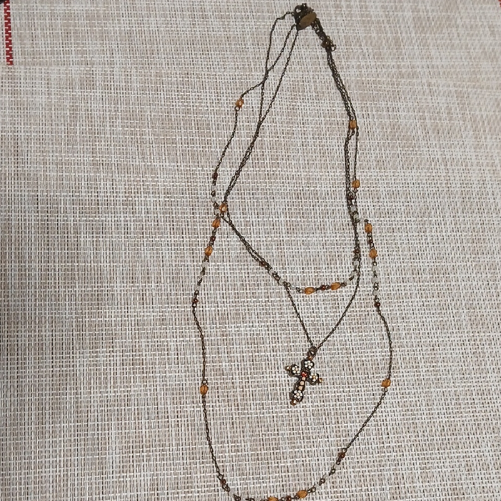 Elegant Gold Cross Pendant Necklace